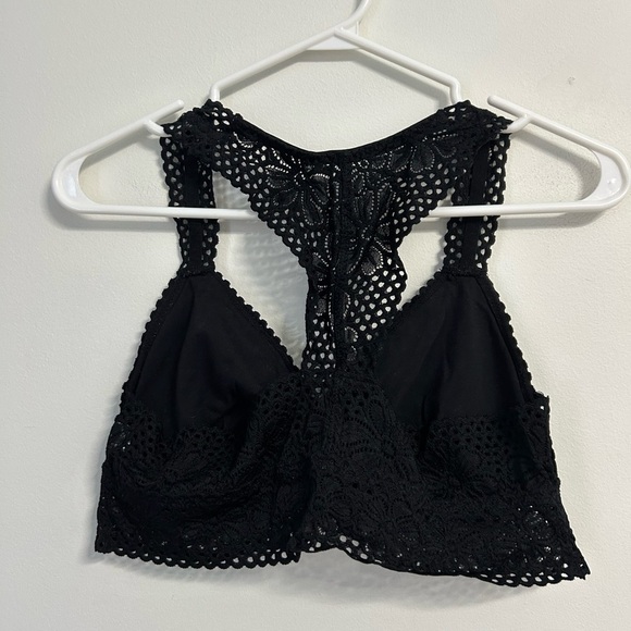 Aerie Black Racerback Lace Bralette - Picture 2 of 3